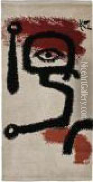 Der Paukenspieler Oil Painting - Paul Klee