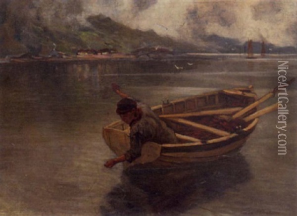 The Young Fisherman Oil Painting - John (Gilbert) Graham