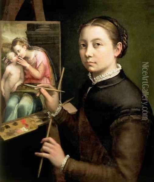 Self portrait 3 Oil Painting - Sofonisba Anguissola