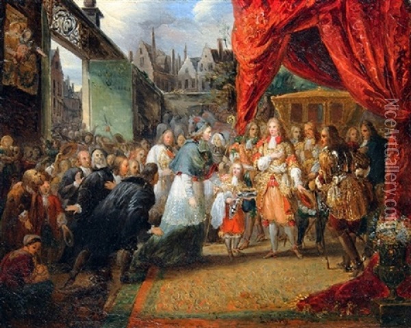 Joachim Murat Oil Painting - Louis-Gabriel-Eugene Isabey