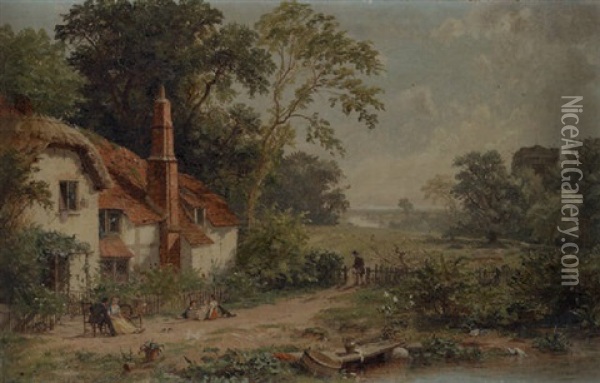 Spring In England Oil Painting - Jasper Francis Cropsey