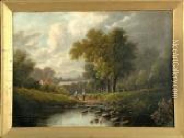 Near Strawberry Hill, Middlesex Oil Painting - Etty Horton
