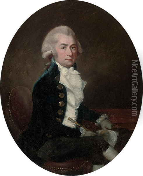 Portrait Of A Gentleman Oil Painting - Francis Alleyne