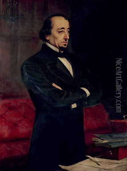 Portrait of Disraeli Oil Painting - Henry Jr. Weigall