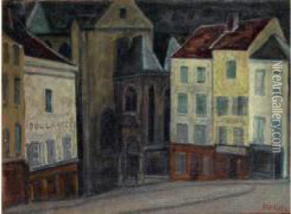Vue De Paris Oil Painting - Eduard Johann Aug. Mandel
