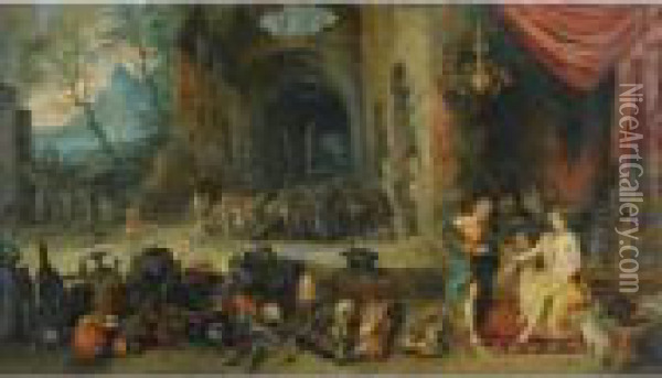 Venus In The Forge Of Vulcan Oil Painting - Jan Brueghel the Younger