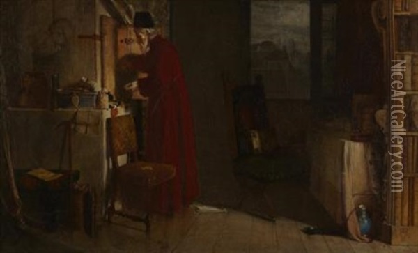 The Money Lender Oil Painting - William Fettes Douglas