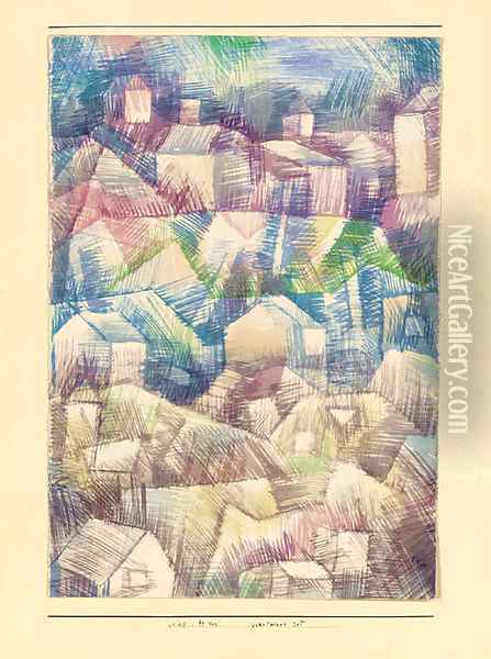 Voralpiner Ort Oil Painting - Paul Klee