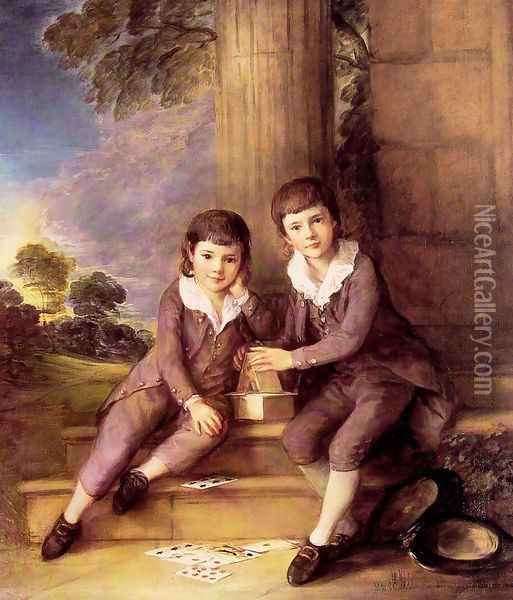 John and Henry Trueman Villebois Oil Painting - Thomas Gainsborough