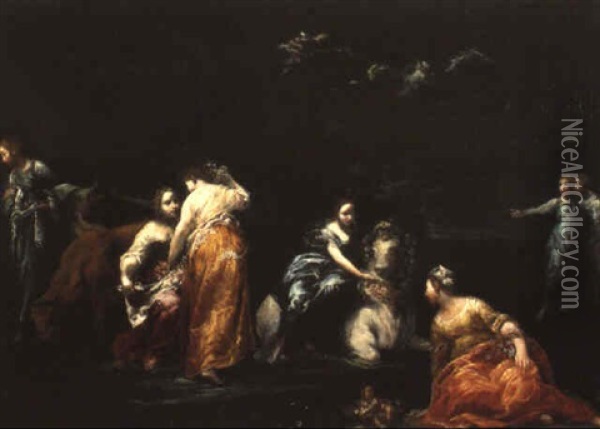 The Rape Of Europa Oil Painting - Giuseppe Maria Crespi