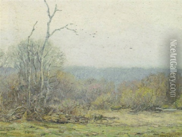 Early April, Lyme, Connecticut Oil Painting - Wilson Henry Irvine