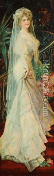 The Bride Oil Painting - William H. Mcentee