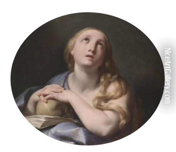 Die Busende Heilige Maria Magdalena Oil Painting - Federico Bencovich