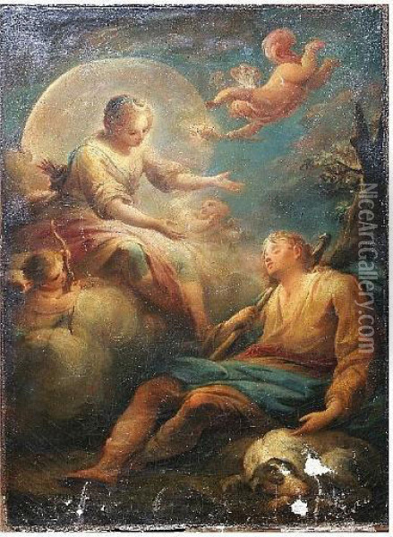 Diana And Endymion Oil Painting - Francois Boucher