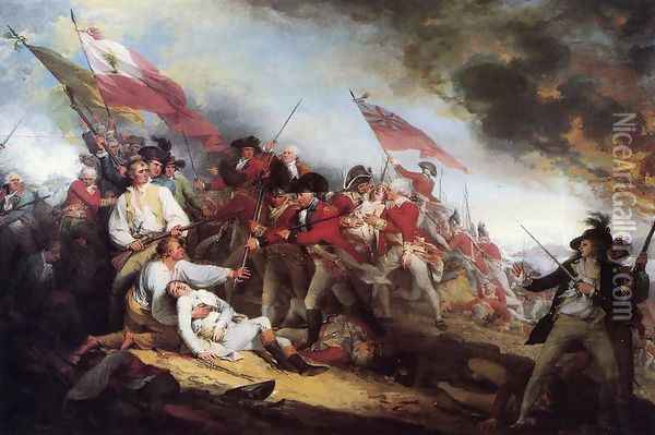The Death of General Warren at the Battle of Bunker Hill on 17 June 1775, 1786 Oil Painting - John Trumbull