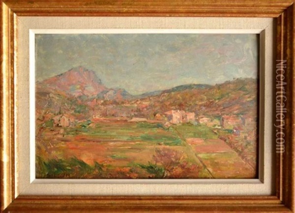 Paysage Aixois A La Sainte-victoire Oil Painting - Barthelemy Niollon