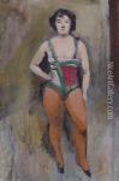 Standing Woman Oil Painting - Walt Kuhn