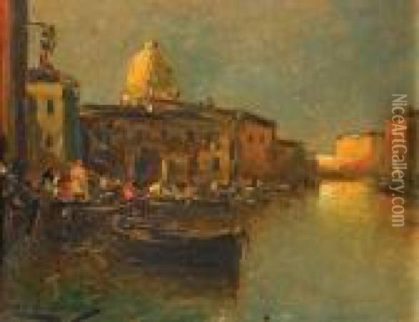 Amanecer En Venecia Oil Painting - Stephen Robert Koekkoek