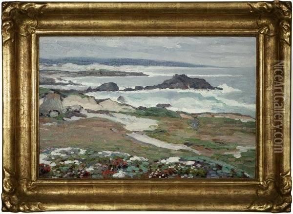 Monterey Coast Oil Painting - Clark Hobart