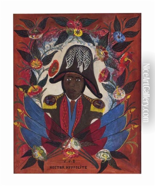 Portrait Of Jean-jacques Dessalines Oil Painting - Hector Hyppolite