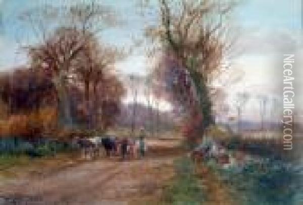 Near Wingfield Oil Painting - Henry Charles Fox
