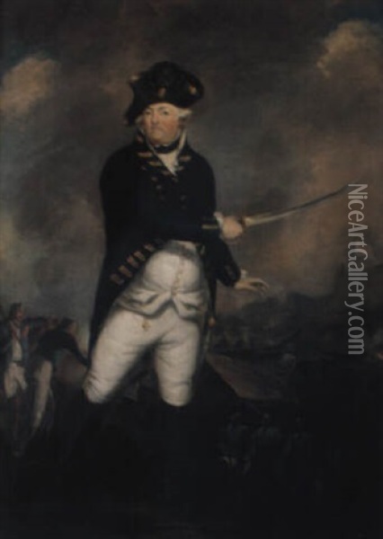 Portrait Of Augustus John Hervey, 3rd Earl Of Bristol Oil Painting - Sir William Beechey