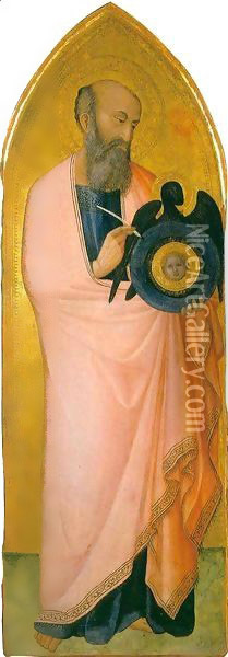 Saint John the Evangelist Oil Painting - Ambrogio Lorenzetti