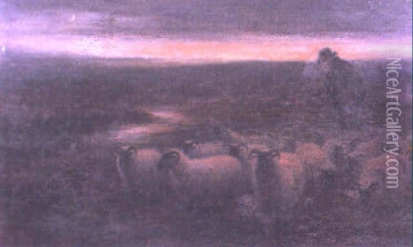 In The Gloaming Oil Painting - Joseph Farquharson