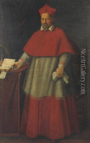 Ritratto Del Cardinal Antonio Maria Gallo Oil Painting - Cristoforo Roncalli