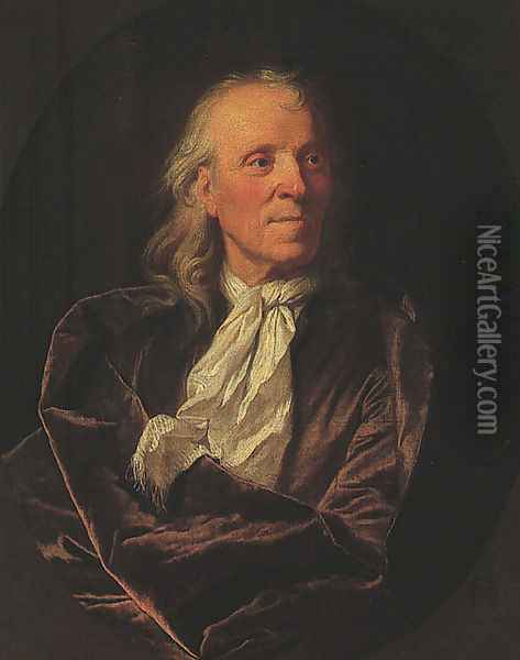 Portrait of a Scholar Oil Painting - Hyacinthe Rigaud