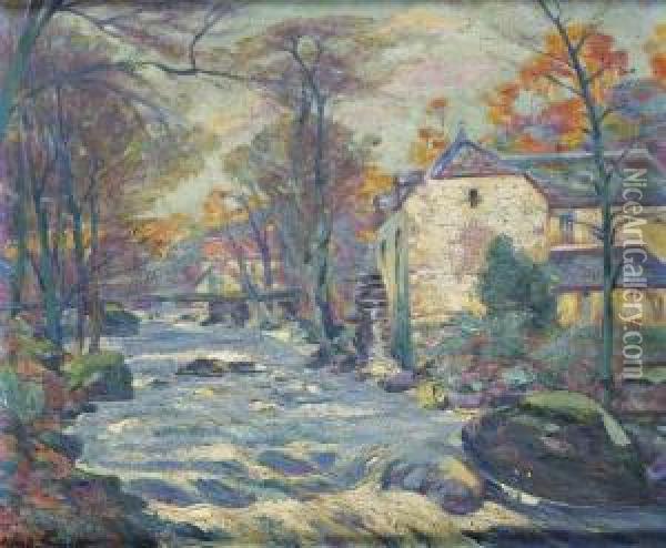 Crozant, Matinee De Decembre Oil Painting - Alfred Smith