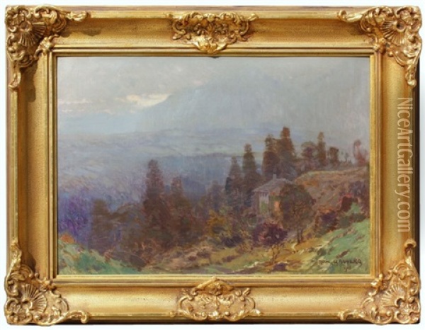 Horska Krajina S Chatou Oil Painting - Roman Havelka