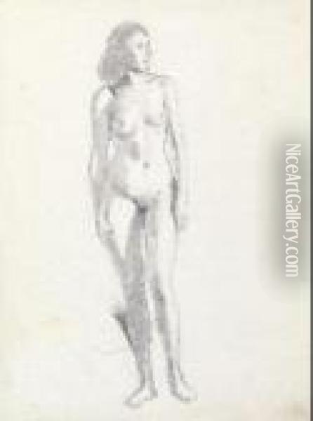 Nudi Femminili Oil Painting - Umberto Brunelleschi