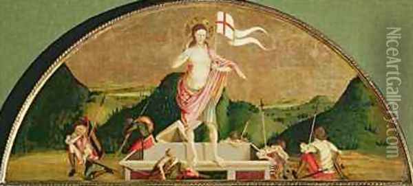 The Risen Christ Oil Painting - Nicola de Maestro Antonio