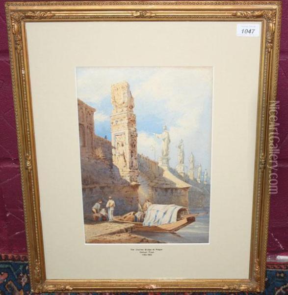 Charles Bridge Oil Painting - Samuel Prout