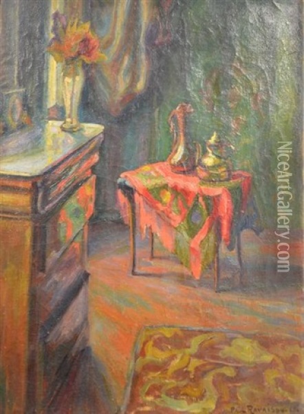 Interieur De Chambre A Coucher Oil Painting - Joseph Ravaisou
