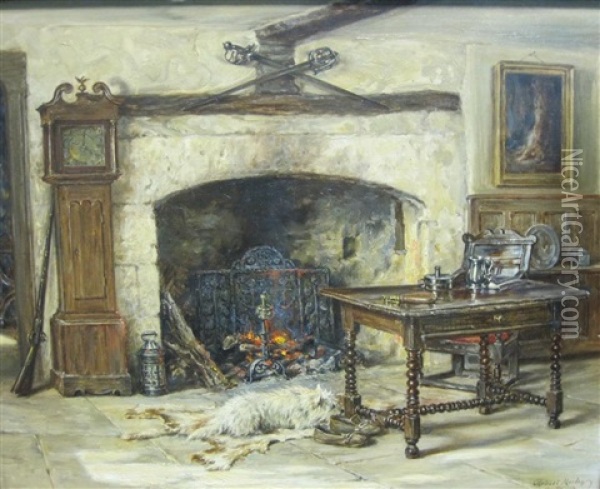 Left Alone Oil Painting - Robert Morley