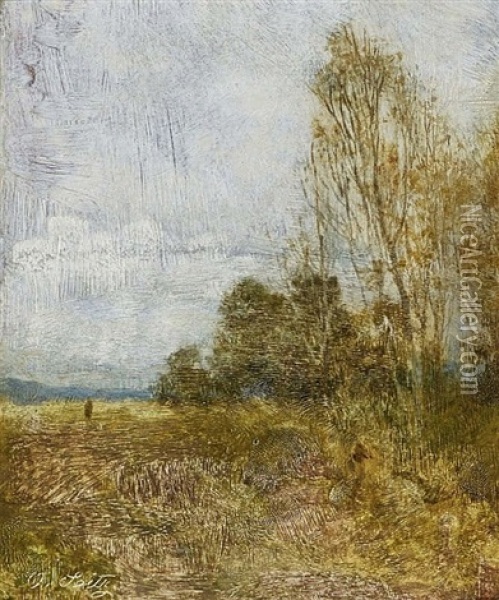 Moorland Landscape Oil Painting - Otto Seitz