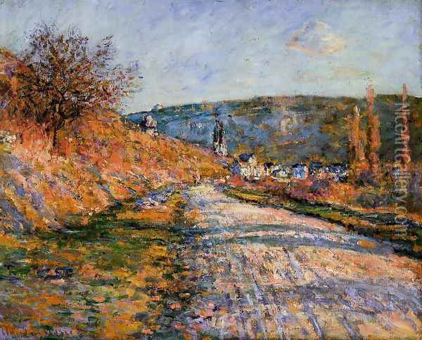 The Road To Vetheuil Oil Painting - Claude Oscar Monet