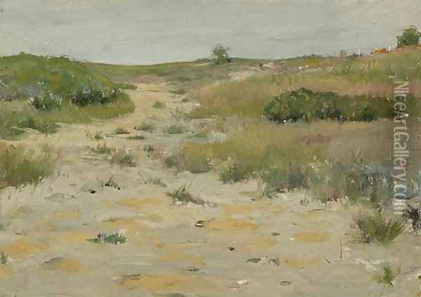 View of Shinnecock Hills Oil Painting - William Merritt Chase