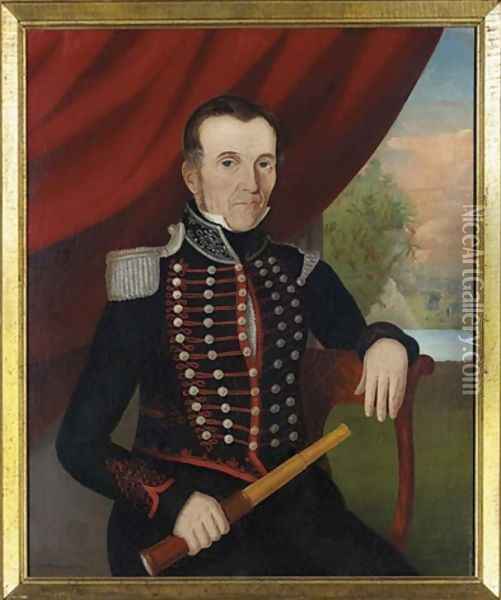 Portrait of Mr. Newman 1836 Oil Painting - John Bradley