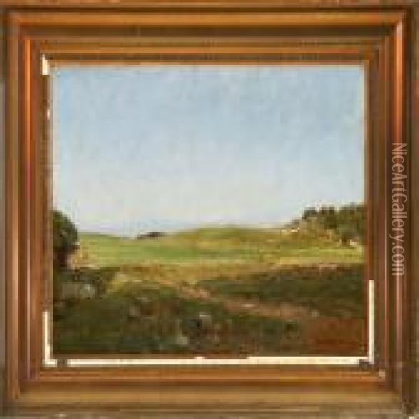 Summer Landscape Oil Painting - Julius Paulsen