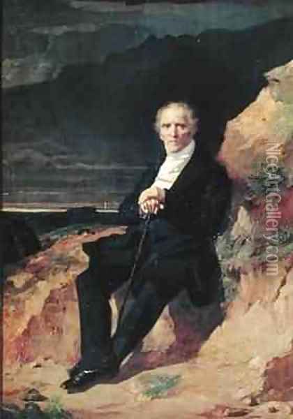 Portrait of Charles Fourier 1772-1837 Oil Painting - Jean Francois Gigoux