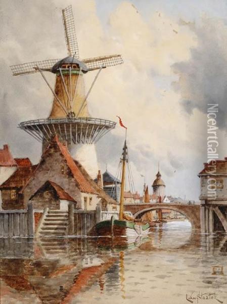 Volendam Oil Painting - Hermanus Jr. Koekkoek