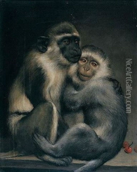 Abelard And Heloise Oil Painting - Gabriel von Max