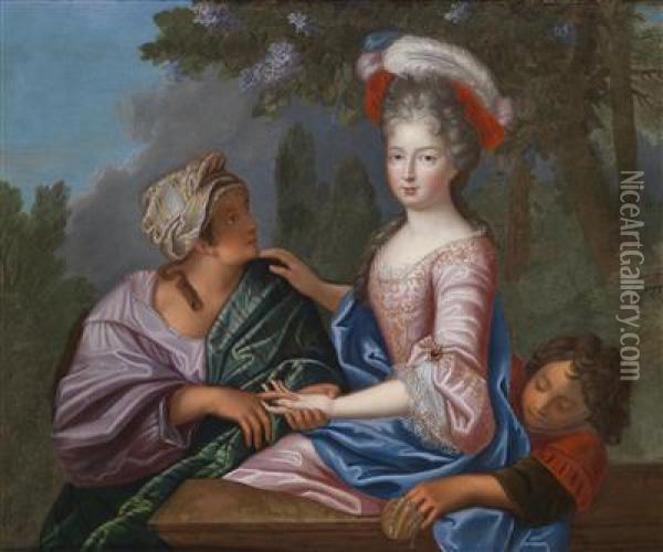 A Princess Oil Painting - Pierre Gobert