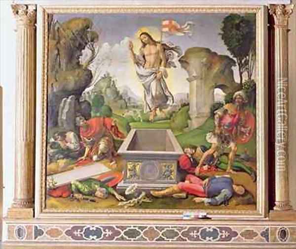 Resurrection Oil Painting - Raffaellino del Garbo