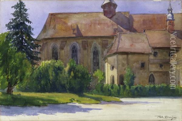 Klosterkirche Oil Painting - Robert Elmiger
