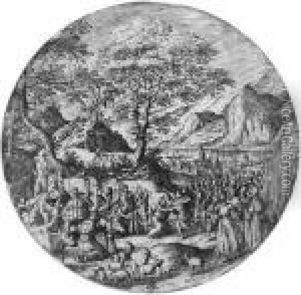 Die Versohnung Von Jakob Und Esau Oil Painting - Hans Bol