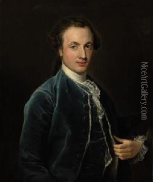 Portrait Of Thomas Thornhill Esq. Oil Painting - Pompeo Gerolamo Batoni